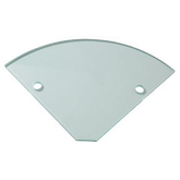 10mm Toughened Glass Corner Shelf RADIUS SHELVES